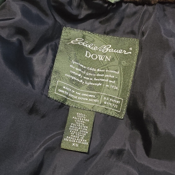Eddie Bauer Green Down Vest - Picture 8 of 8